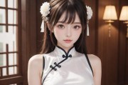 萌白酱，弥漫甜味的纯白旗袍女神