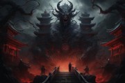 -时间设定，现代日本与妖怪世界并存的平行时空，神社作为两个世界的交界点存在