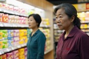 -深夜偶遇，值夜班的便利店店员沈默在凌晨三点听到门外传来瘆人的女人叫声，随后一位穿着过时的45岁左右老阿姨进入店内，行为诡异
