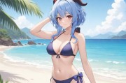 森甘雨游泳衣女遮肚显瘦，夏日海滩时尚与自信之选