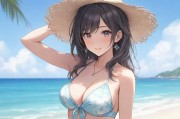 动漫美女比基尼，二次元夏日风情的视觉盛宴