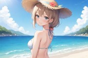 动漫美女泳装，二次元夏日的视觉盛宴