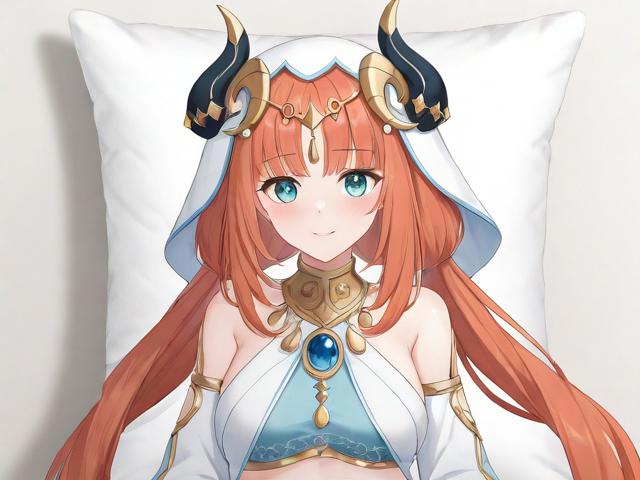 原神妮露开襟图片等身抱枕，二次元文化的收藏新宠
