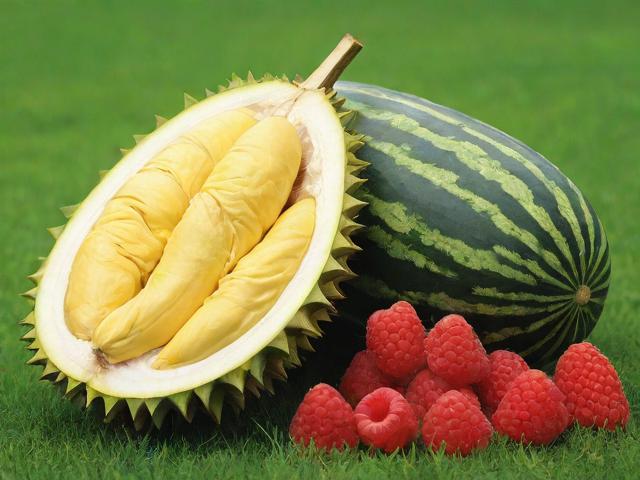 榴莲、草莓、西瓜、茄子、黄瓜，五种水果蔬菜的奇妙世界