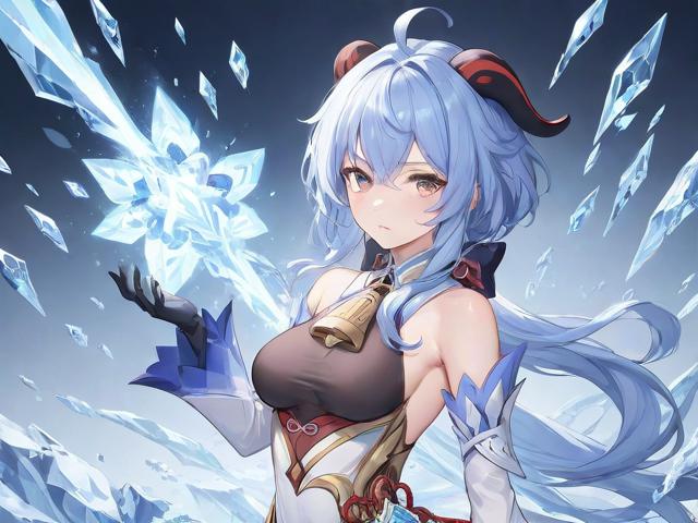 原神甘雨と冰莲绽放的温柔与战斗美学