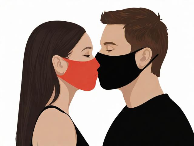 上面一边亲下面一面膜直接看，现代爱情中的双重面具