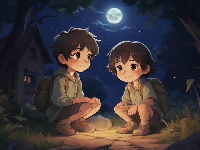 -深夜约定，10岁的张坤巴和9岁的林小雨在小区秘密基地约定半夜探险，两个孩子对夜晚的世界充满好奇，决定一起探索未知
