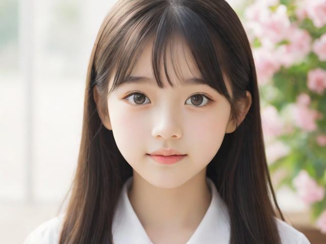 12岁的美少女，青春绽放的纯真与梦想