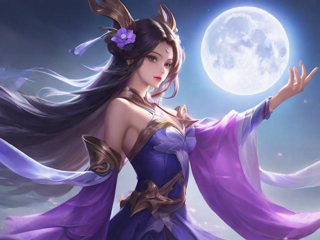 王者荣耀嫦娥高清壁纸，艺术与游戏的完美融合