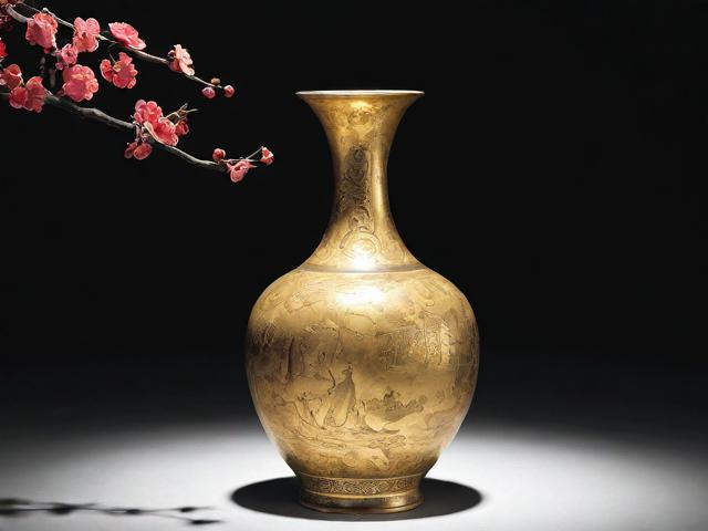 金花瓶·楷梅花，光影中的东方美学密码