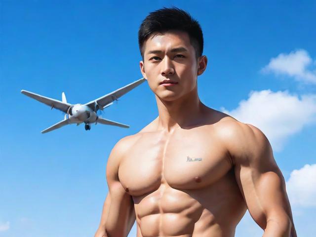 ChinaTV腹肌体育生开飞机，青春、热血与蓝天梦的跨界碰撞