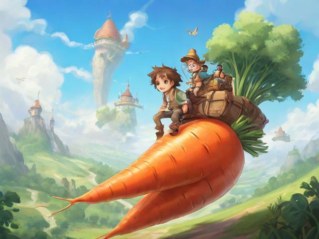 芙宁娜的奇幻之旅，与旅行者共乘胡萝卜的冒险