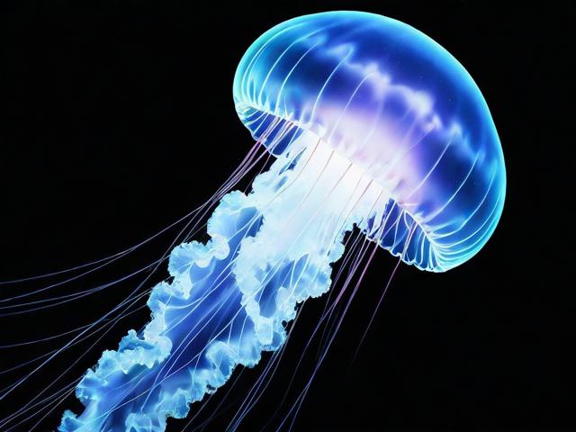 生物荧光现象揭秘，水母体内的神秘白色喷泉
