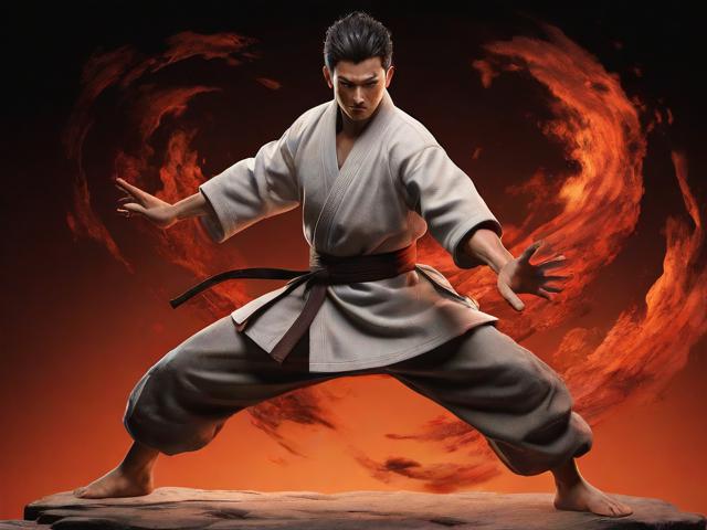 黑土ち的武道之美，腿法娴熟脚法如风的艺术